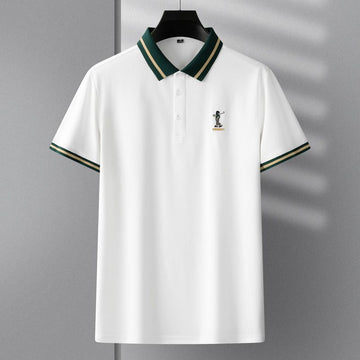 Elite Swing Emblem Polo T-Shirt - Combraided 