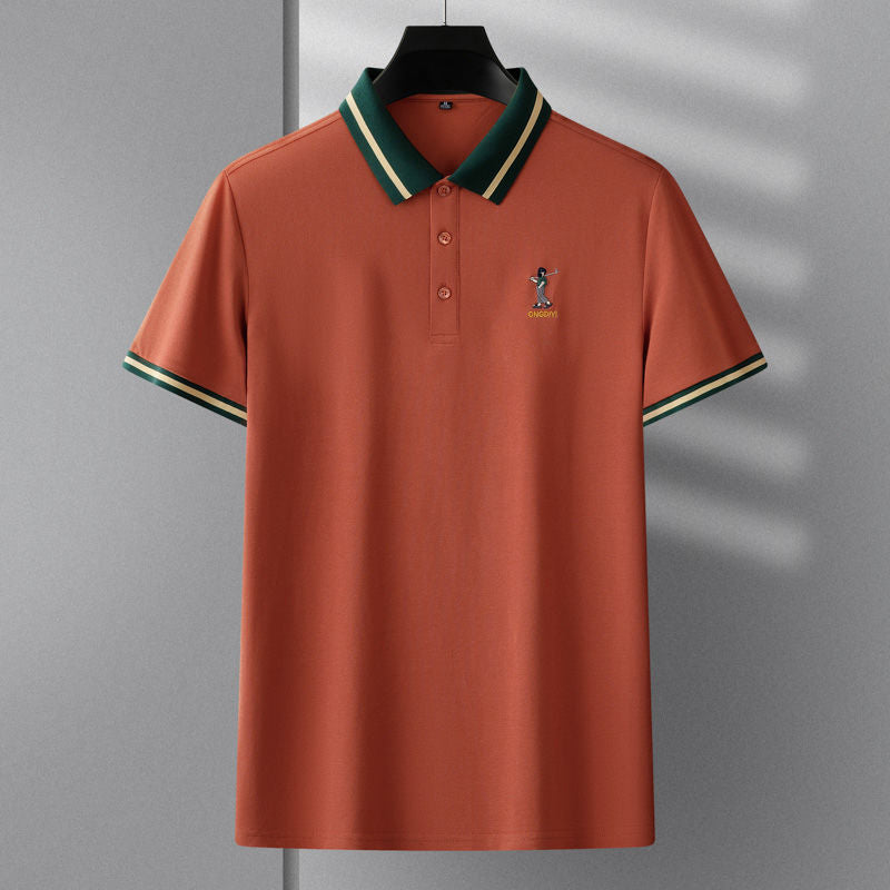Elite Swing Emblem Polo T-Shirt - Combraided 