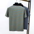 Executive Crest Striped Polo T-Shirt - Combraided 
