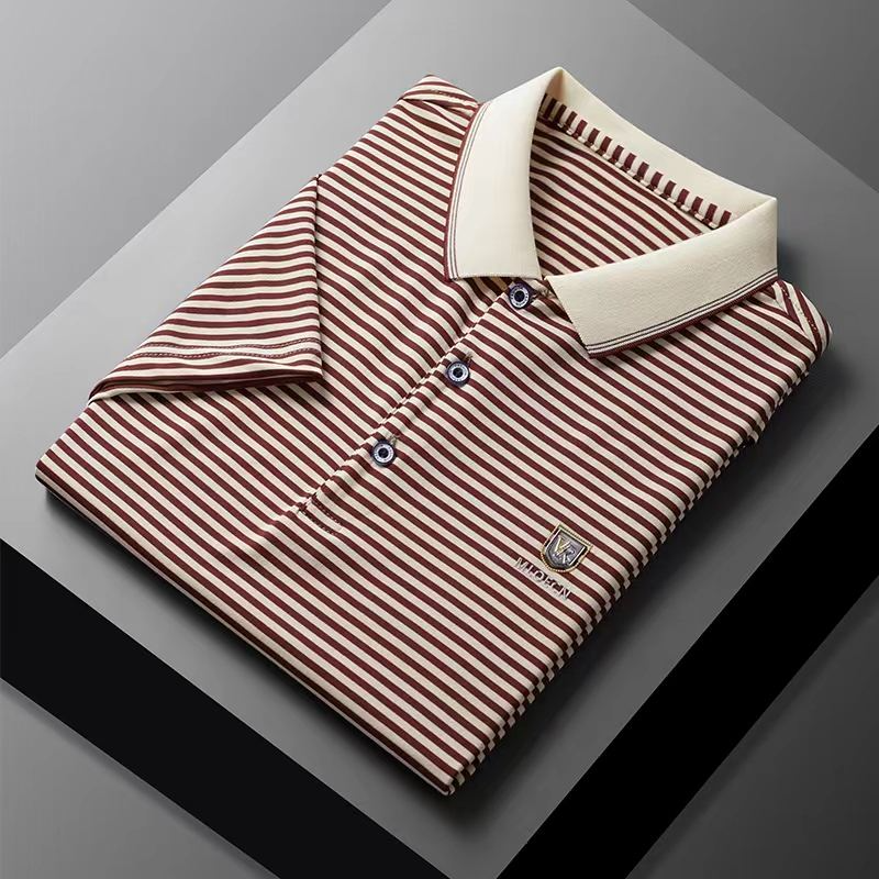 Polo T-Shirt with Contrast Collar - Combraided 