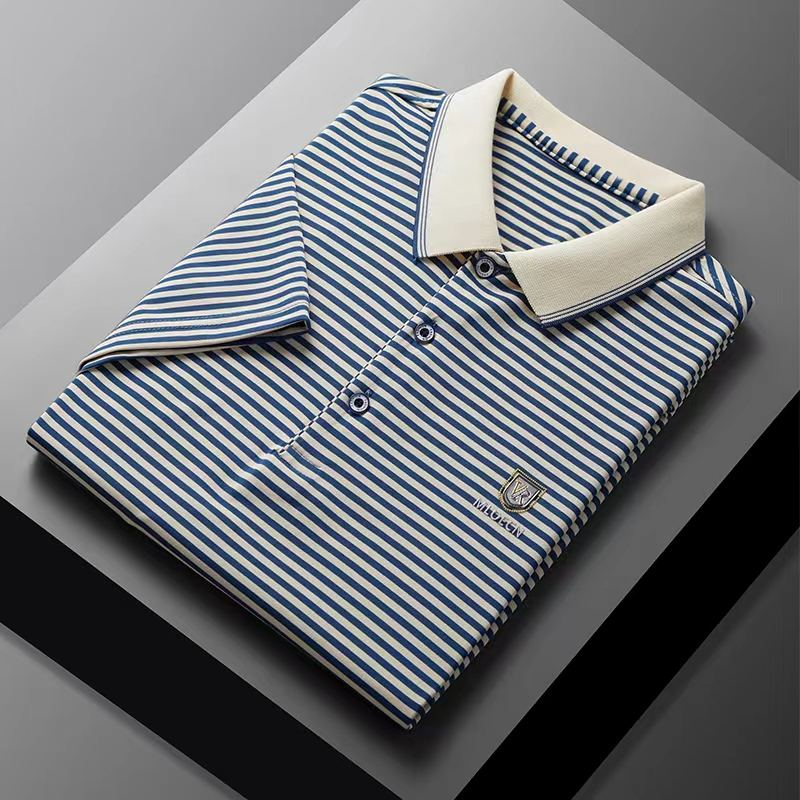 Polo T-Shirt with Contrast Collar
