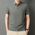 Men’s Premium Solid Color Polo T-Shirt With Short Sleeve, Button Placket - Combraided