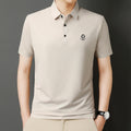 Men’s Premium Solid Color Polo T-Shirt With Short Sleeve, Button Placket - Combraided 