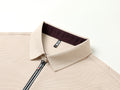 Men’s Solid Color Zipper Polo Shirt with Stand Collar and Short Sleeves - Combraided 